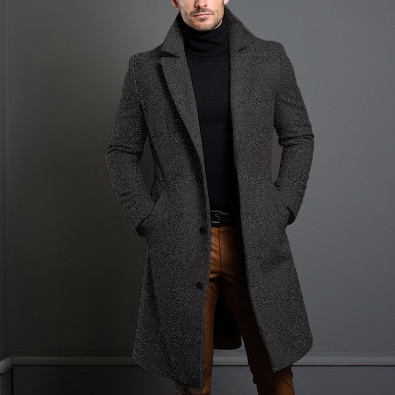 Rodrigo - Elegante abrigo largo de lana