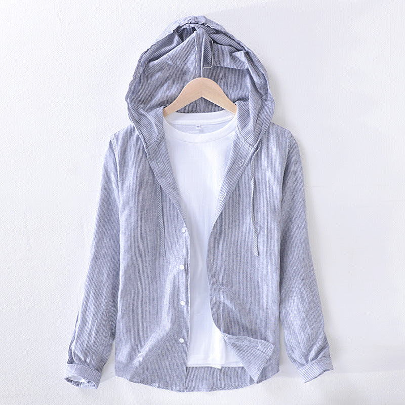 Liam - Camiseta ligera de algodón con capucha