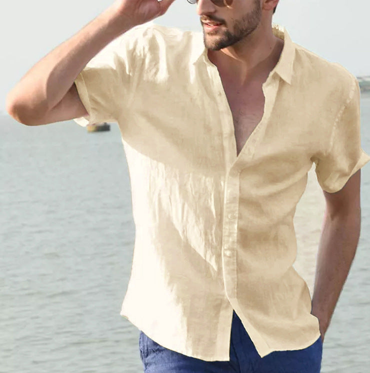 Luca - Camisa de lino de manga corta