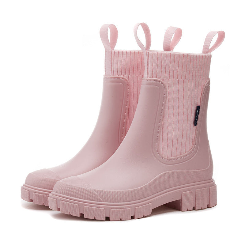 Luna - Botines de mujer impermeables con suela gruesa