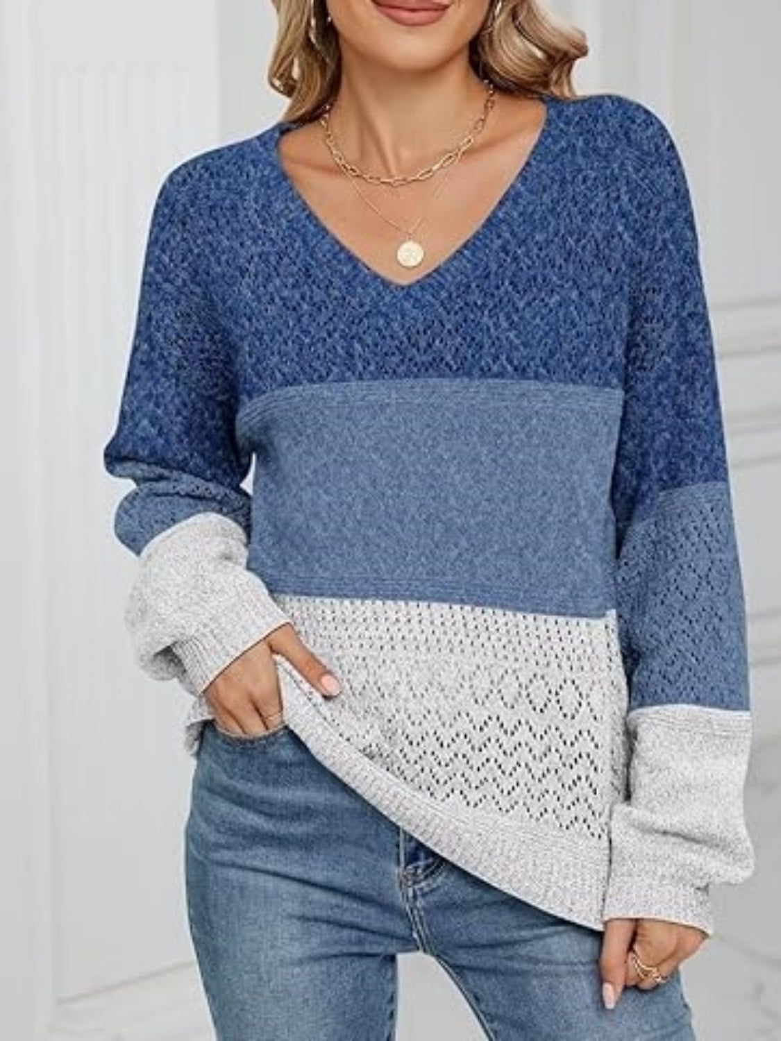 Valeria – Suéter tejido de estilo contemporáneo