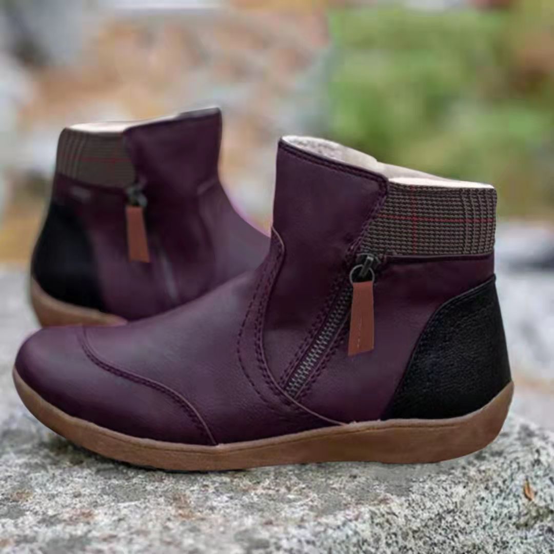 Lucía - Botines de cuero con forro de poliéster