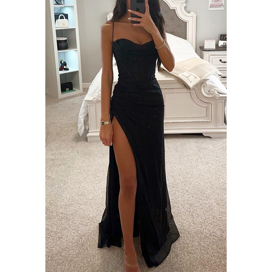 Daniela - Maxi vestido de fiesta con abertura