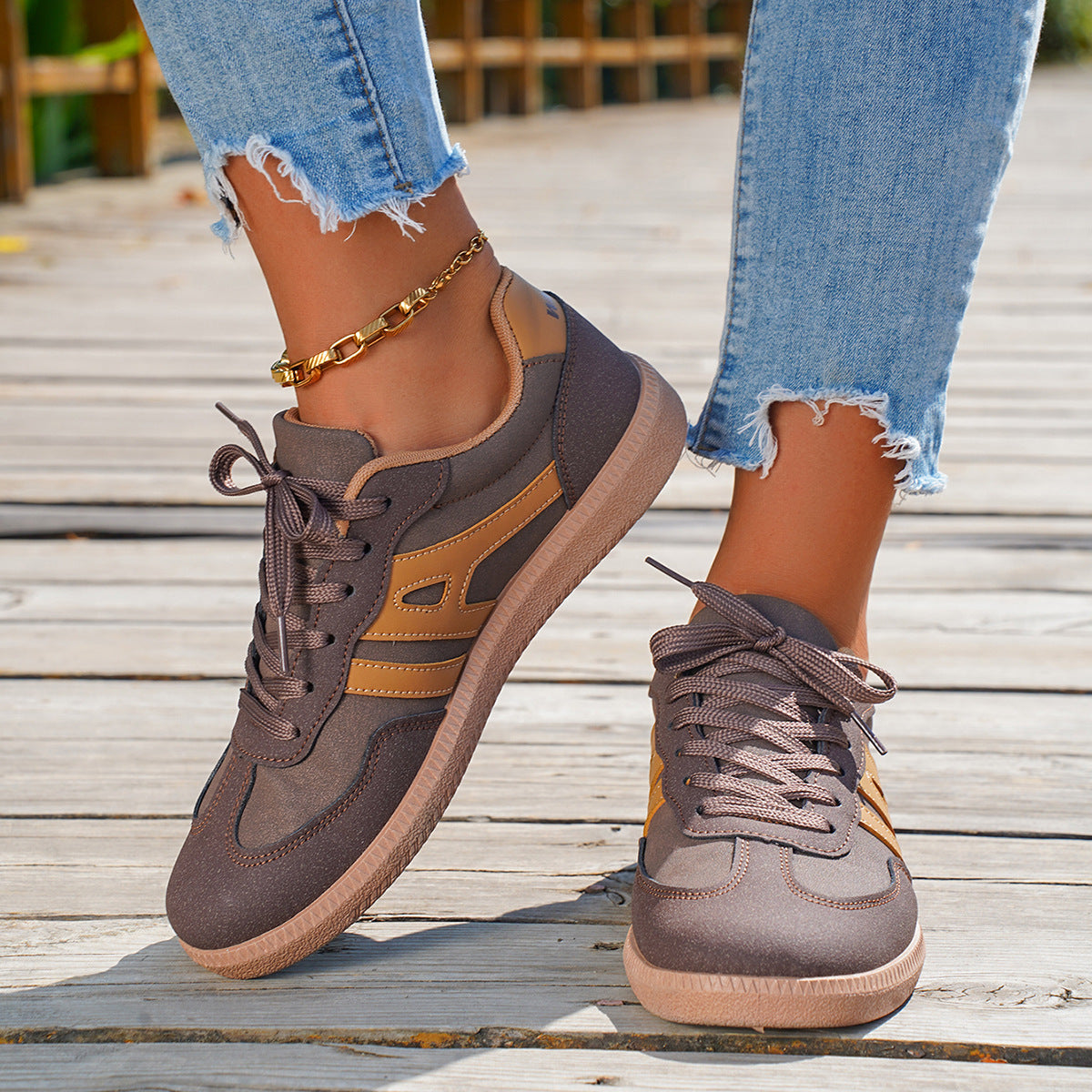 Natalia - Zapatillas deportivas casuales con cordones