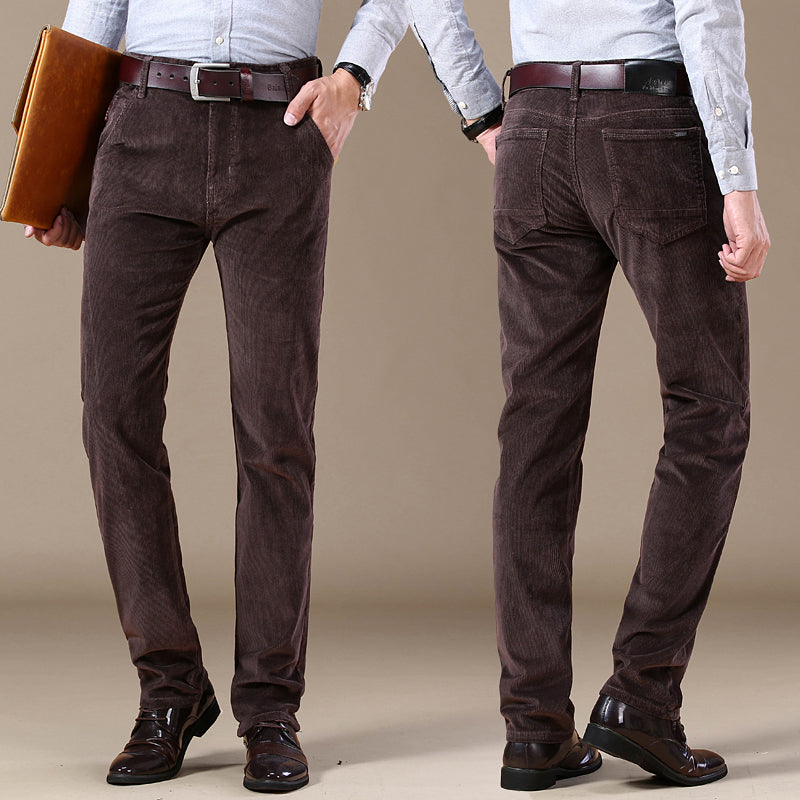 Andrés - Pantalón hombre pana slim fit casual