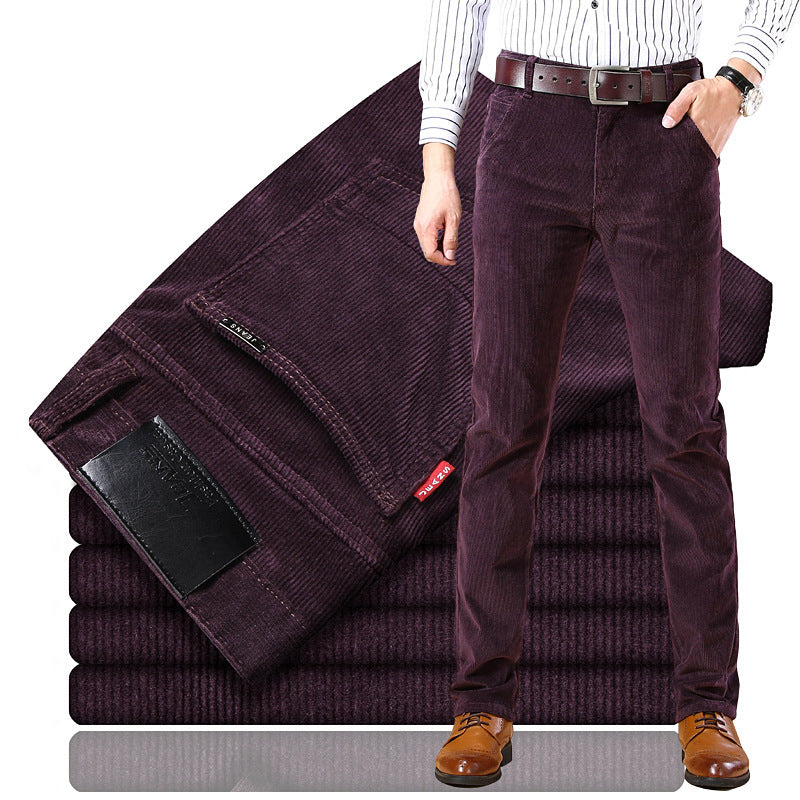 Andrés - Pantalón hombre pana slim fit casual