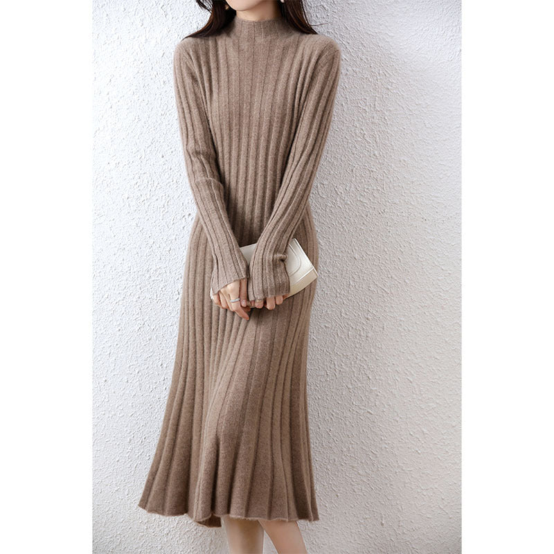 Emma - Vestido de punto para mujer con manga larga