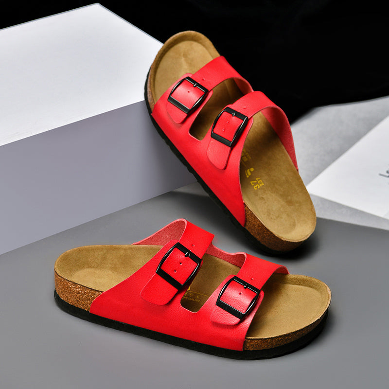 Nico - Sandalias planas con hebillas ajustables