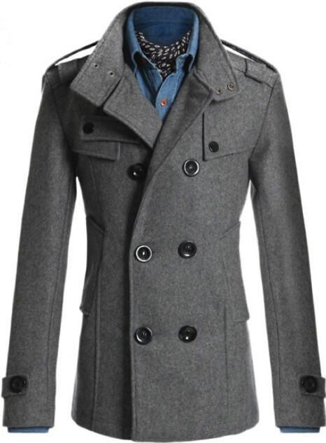 Ármandò | Gabardina de algodón para hombre con diseño de doble botonadura para el invierno