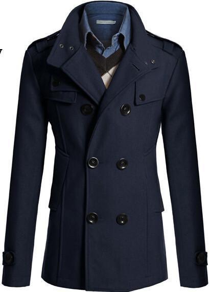 Ármandò | Gabardina de algodón para hombre con diseño de doble botonadura para el invierno