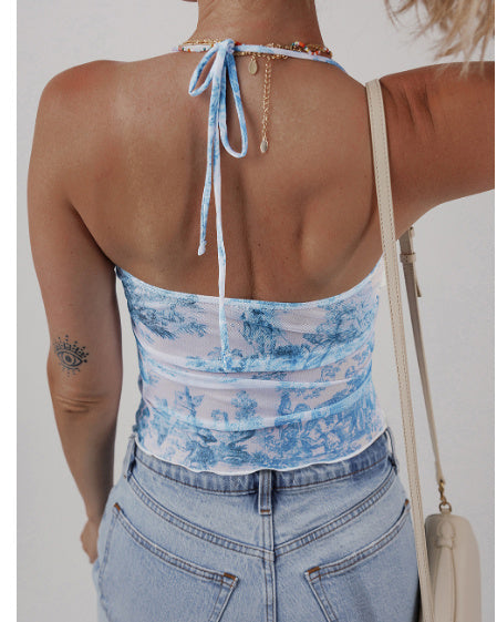 Mireya - Top con estampado de toile