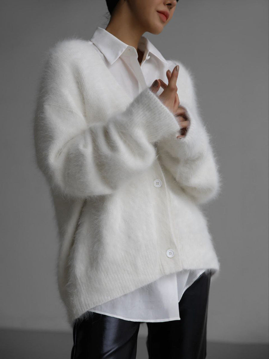 Mariana - Cárdigan oversize de lana mohair