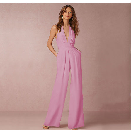 Claudia - Elegante mono con escote profundo