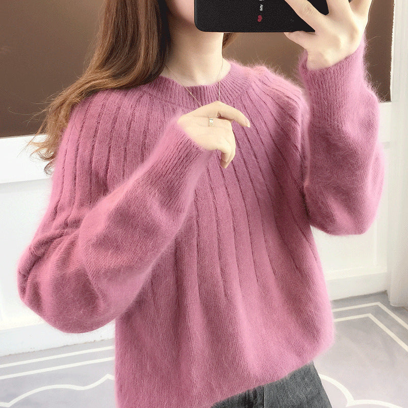 Clara - Suéter de punto suave con cuello redondo