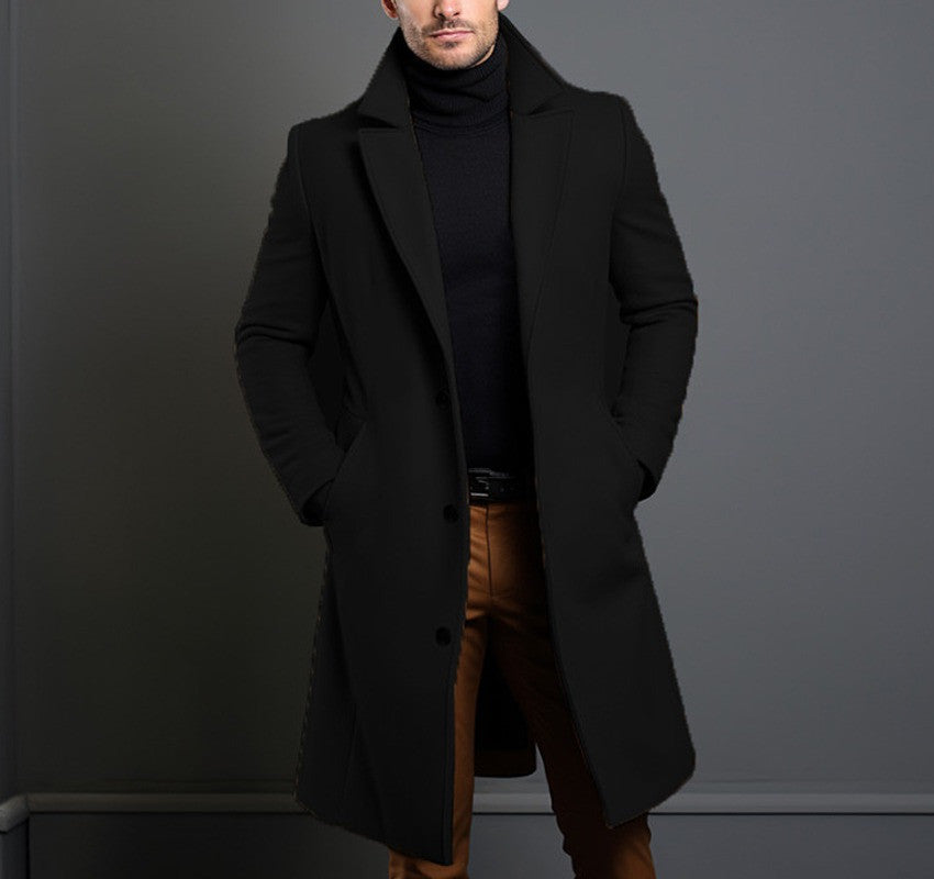 Rodrigo - Elegante abrigo largo de lana