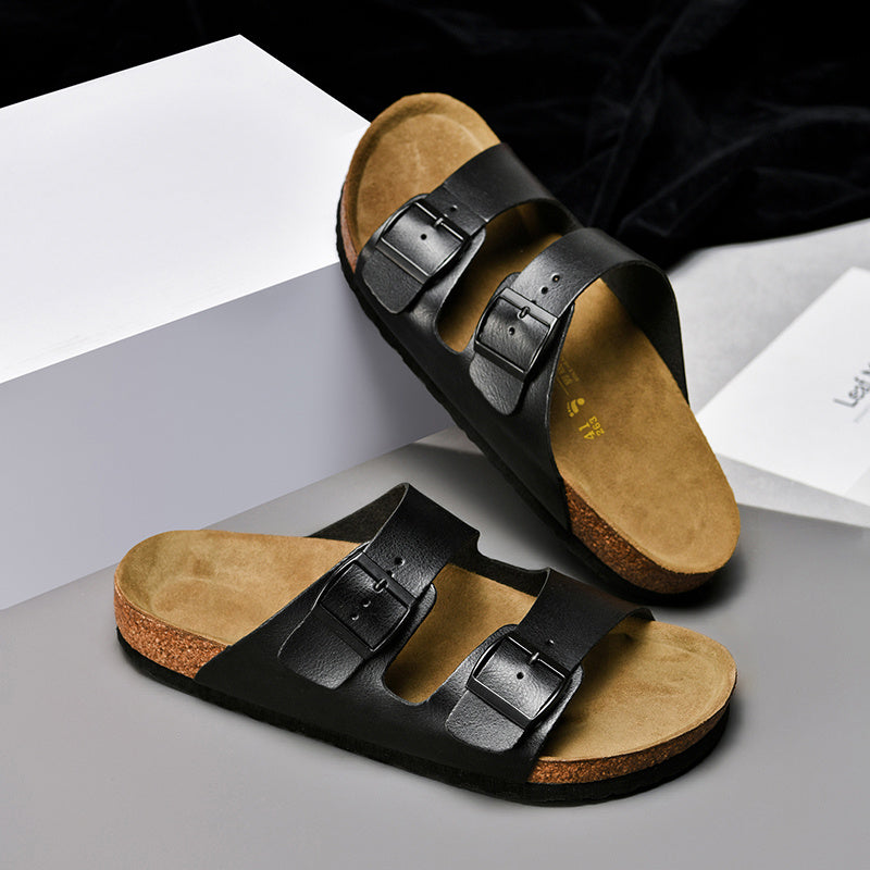 Nico - Sandalias planas con hebillas ajustables