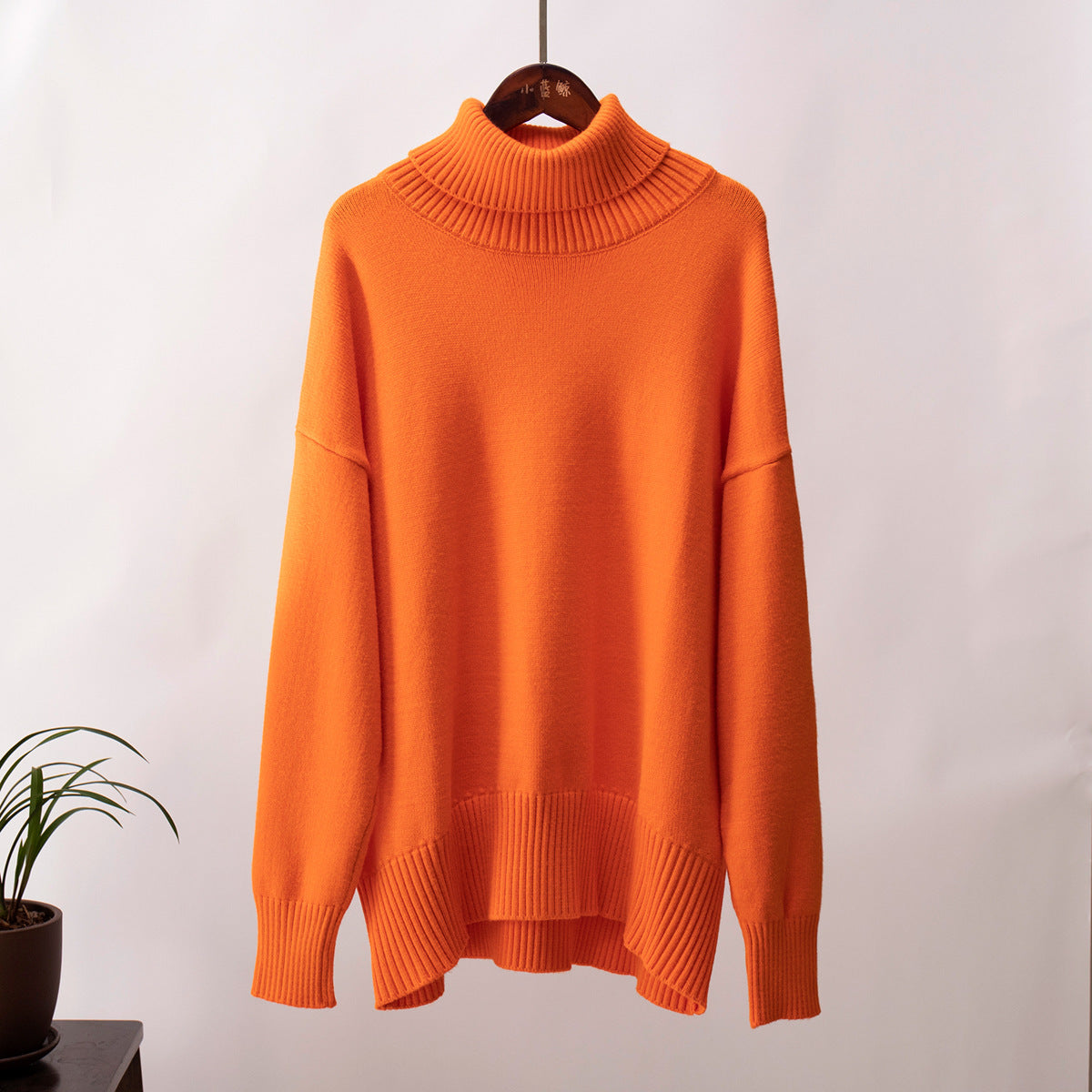 Carlota - Jersey de cuello alto oversize de lana