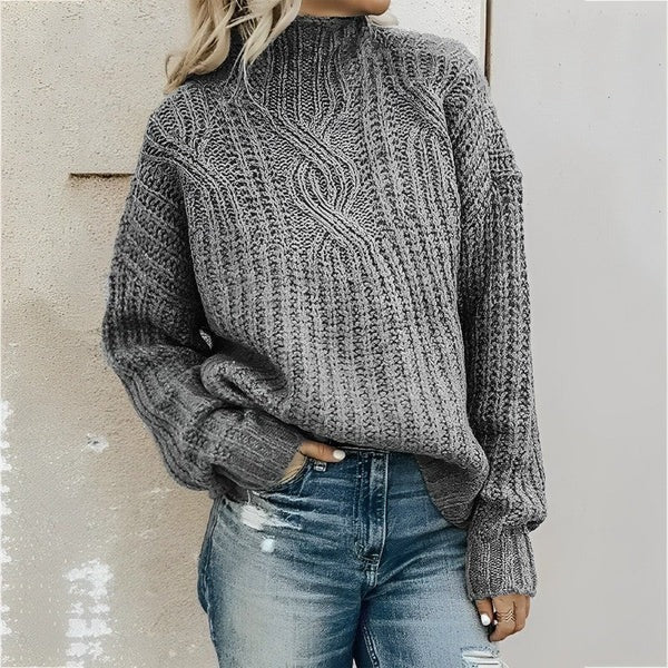 Emma – Jersey de Punto Grueso con Diseño Trenzado