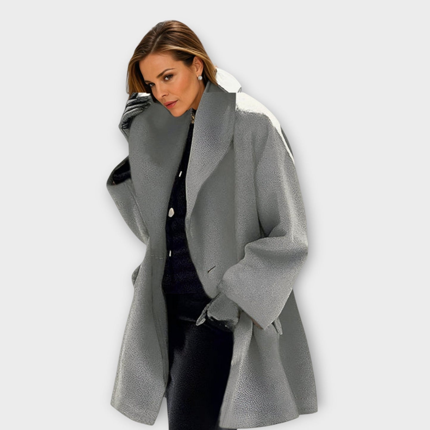 Marina - Abrigo oversize de lana mujer