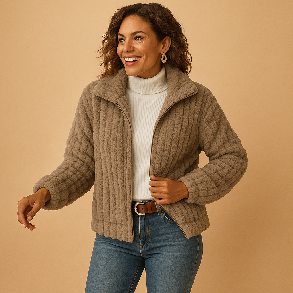 Isidora – Chaqueta acolchada con diseño de líneas