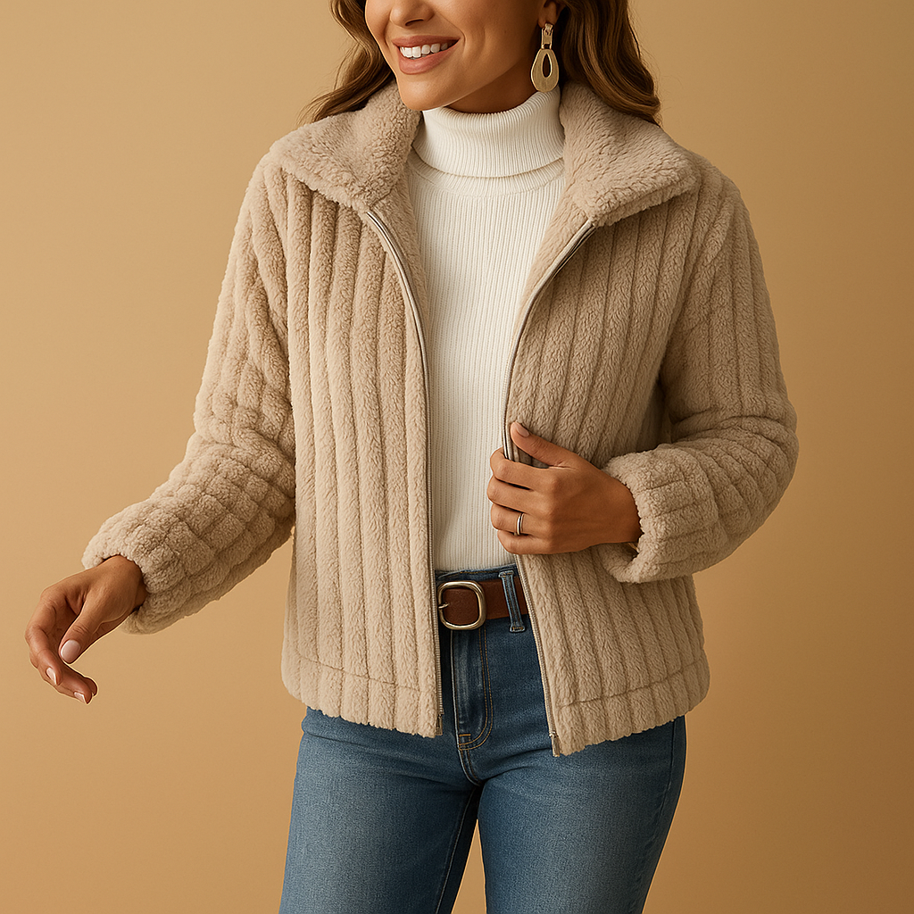 Isidora – Chaqueta acolchada con diseño de líneas