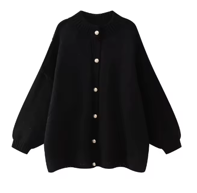 Blahnca | Cárdigan tejido casual con botones metálicos para mujer