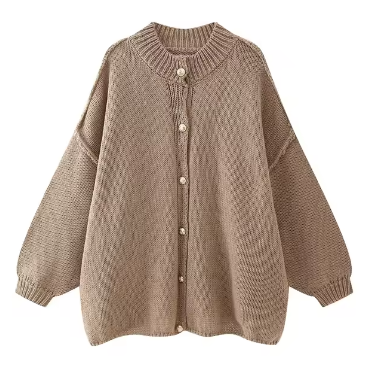 Blahnca | Cárdigan tejido casual con botones metálicos para mujer