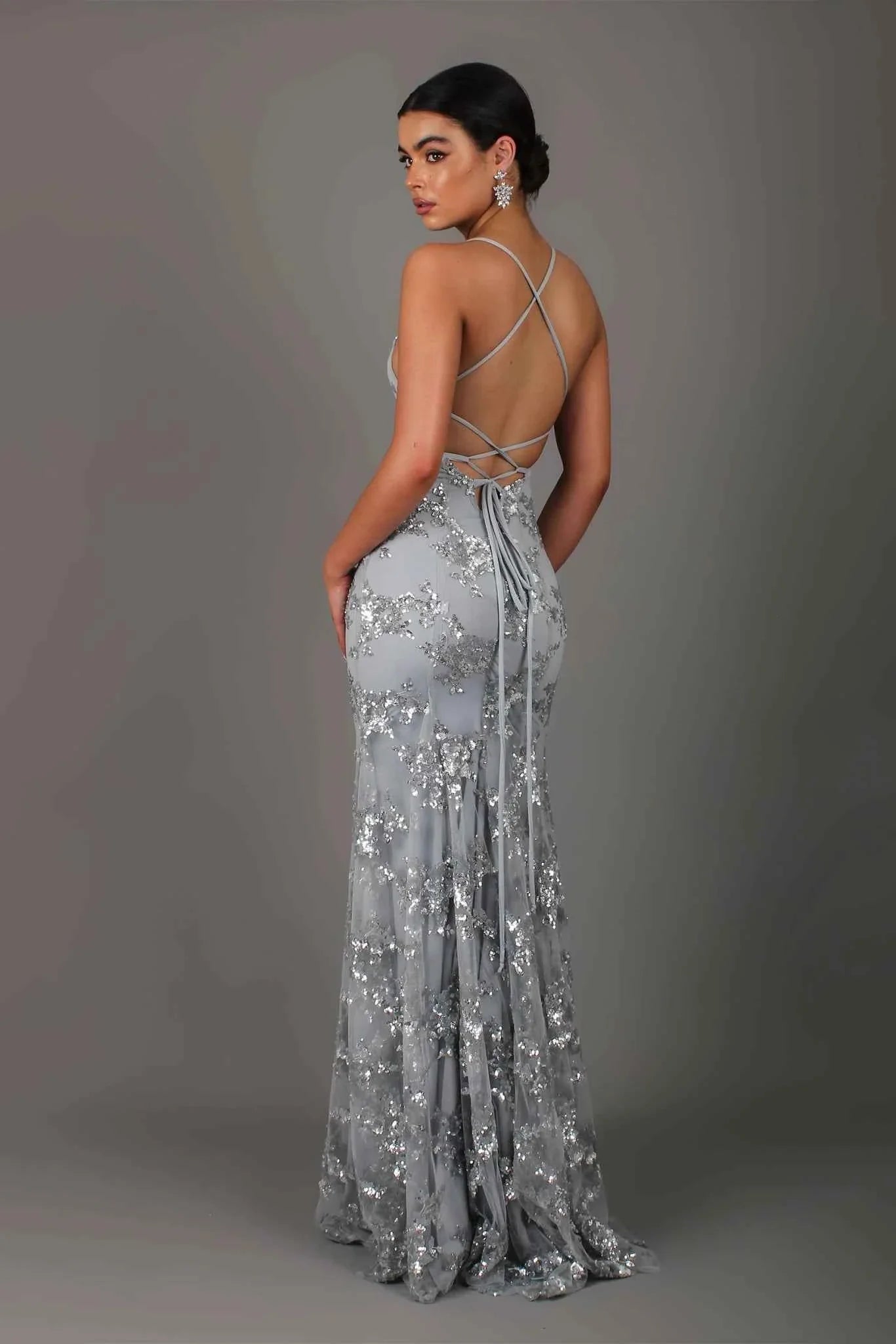Valentina – Vestido Largo de Fiesta con Lentejuelas