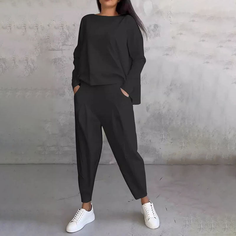 Isabelle - Conjunto casual de mujer pantalón y blusa suelta