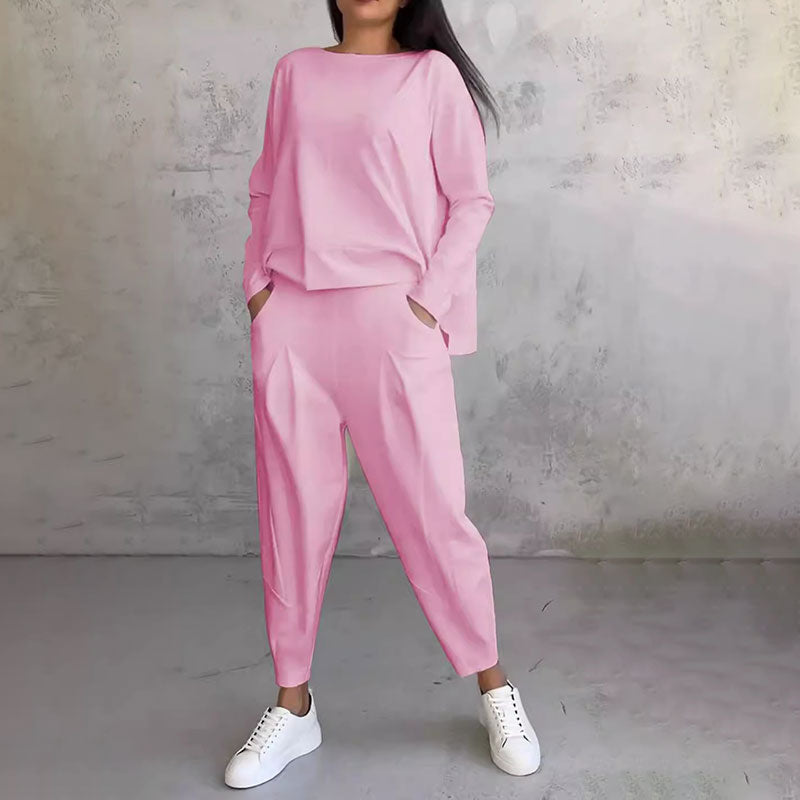 Isabelle - Conjunto casual de mujer pantalón y blusa suelta