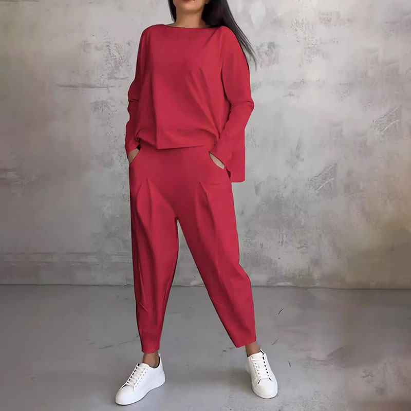 Isabelle - Conjunto casual de mujer pantalón y blusa suelta