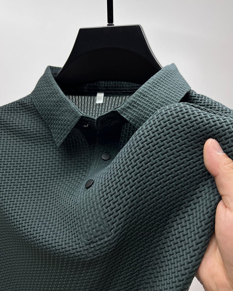 Adrián - Camisa de hombre manga larga con diseño texturizado