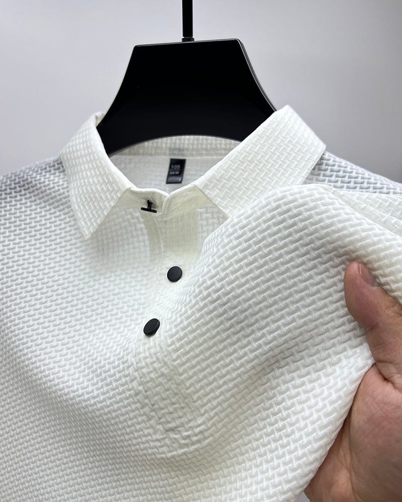 Adrián - Camisa de hombre manga larga con diseño texturizado