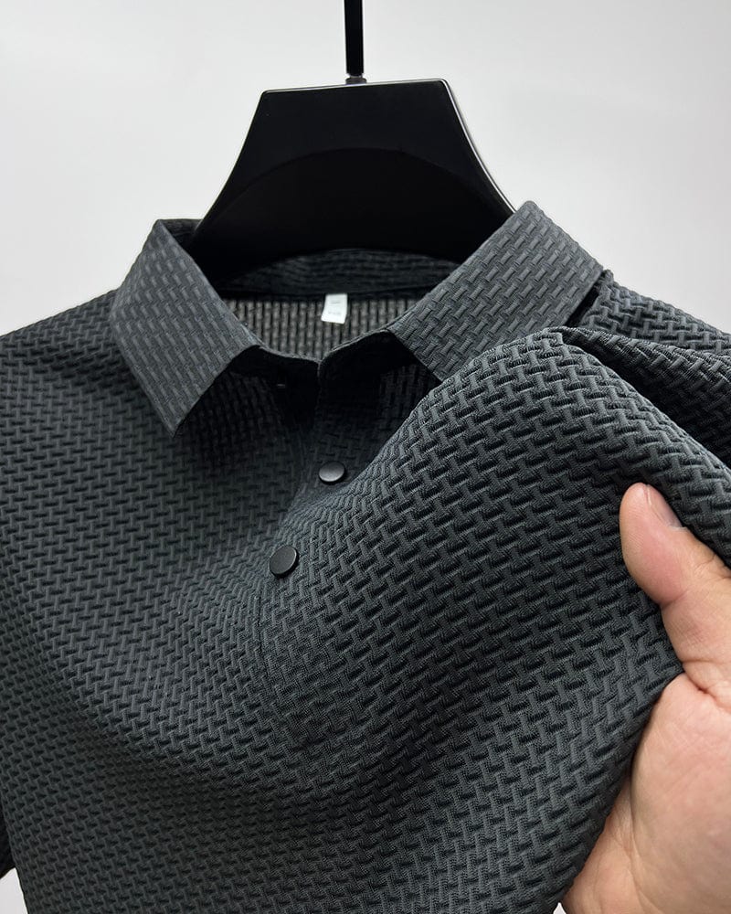 Adrián - Camisa de hombre manga larga con diseño texturizado