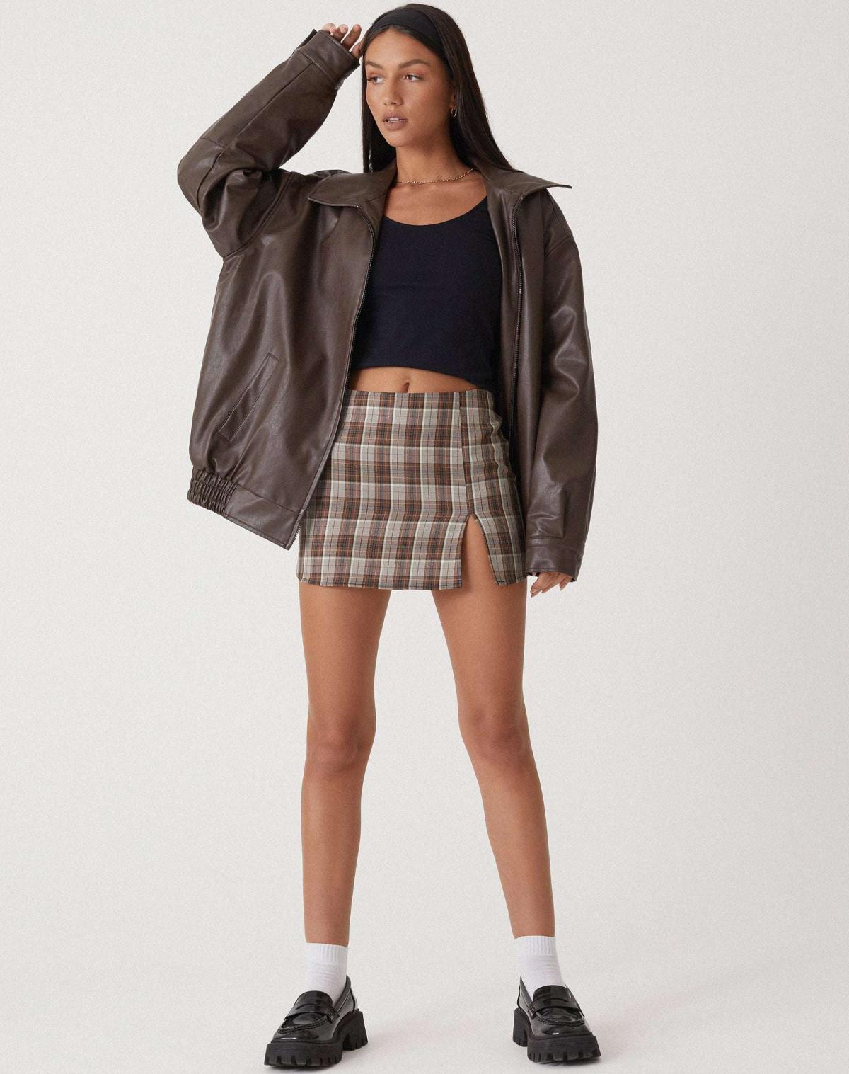 Camila - Chaqueta mujer oversize de cuero sintético
