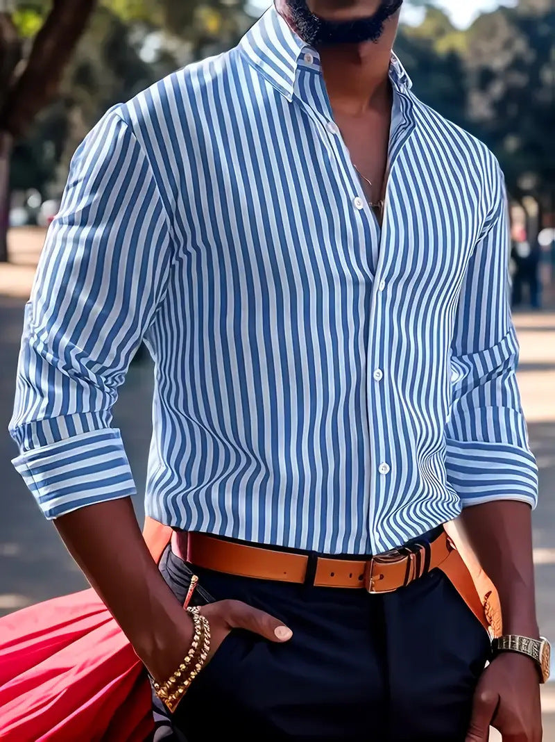 Matías - Camisa abotonada de rayas