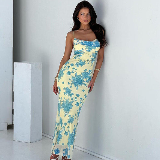Soleil - Vestido maxi bodycon floraSoleil - Vestido maxi bodycon floral