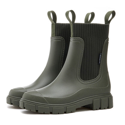 Luna - Botines de mujer impermeables con suela gruesa