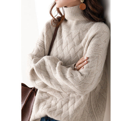 Roselyn - Jersey de cuello alto de lana