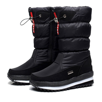 Aurora - Botas de nieve blancas impermeables para mujer modernas y cómodas
