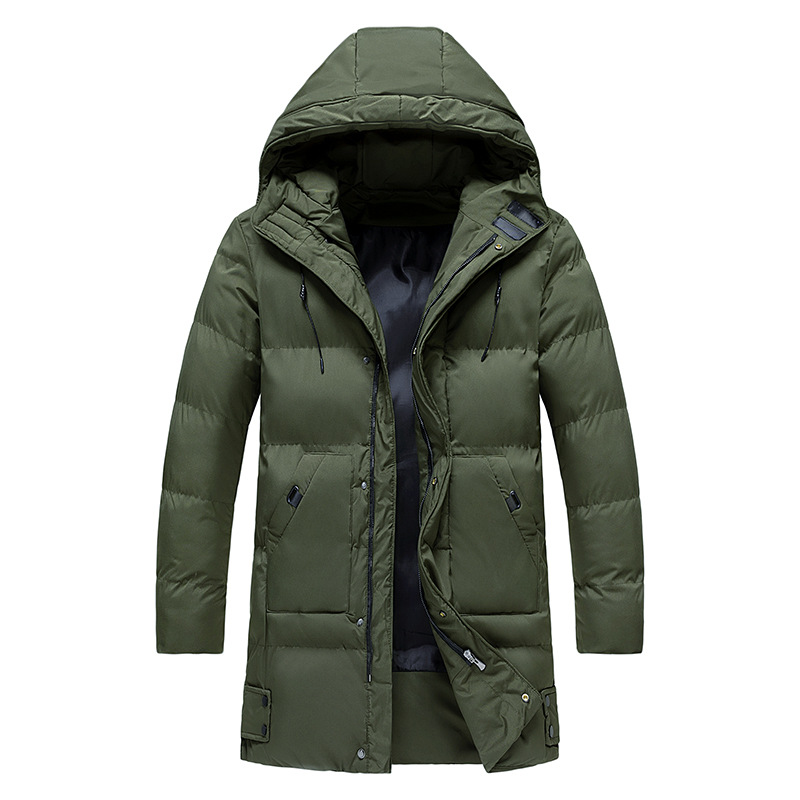 Matteo – Abrigo Acolchado de Invierno con Capucha para Hombre