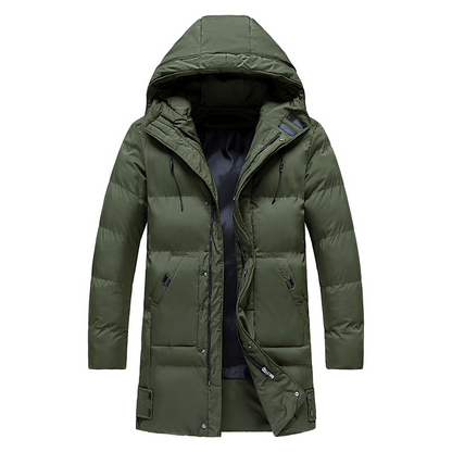 Matteo – Abrigo Acolchado de Invierno con Capucha para Hombre