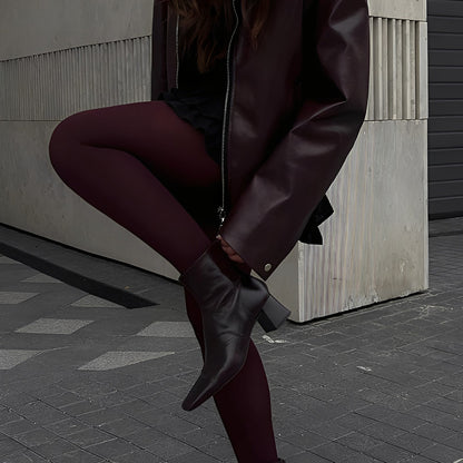 Ariana – Chaqueta de mujer PU Leather con cremallera