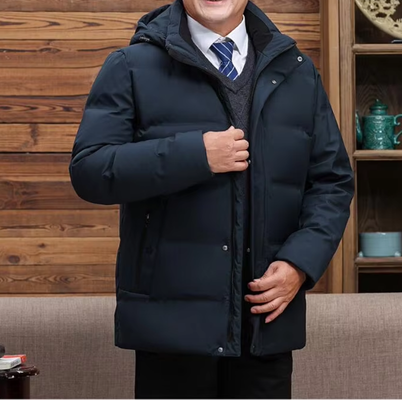 Emersyn | Chaqueta de plumón para hombres con capucha para personas mayores