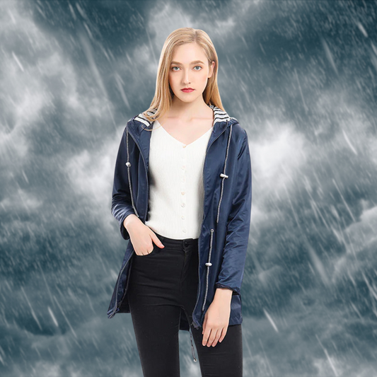 Abril – Chaqueta impermeable con capucha