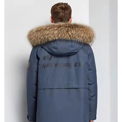 Rayce | Parka de invierno para hombre con capucha de pelo