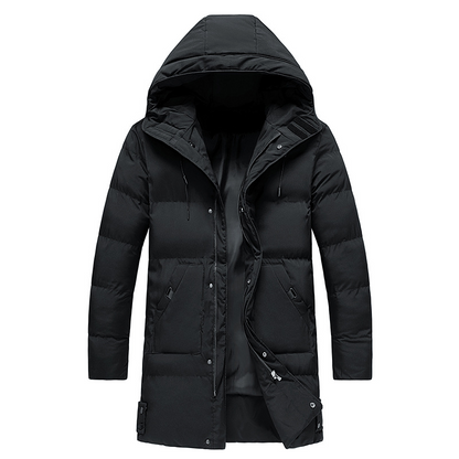Matteo – Abrigo Acolchado de Invierno con Capucha para Hombre