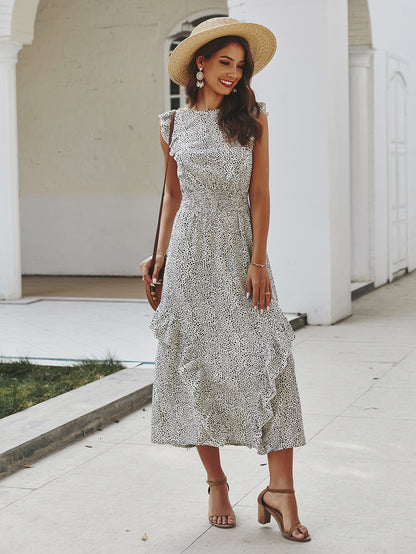 Camila - Vestido midi con volantes