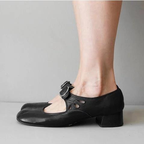 Karla - Mary Janes clásicas de tacón bajo