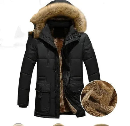 Connare | Chaqueta de invierno para hombre con capucha y forro de pelo sintético